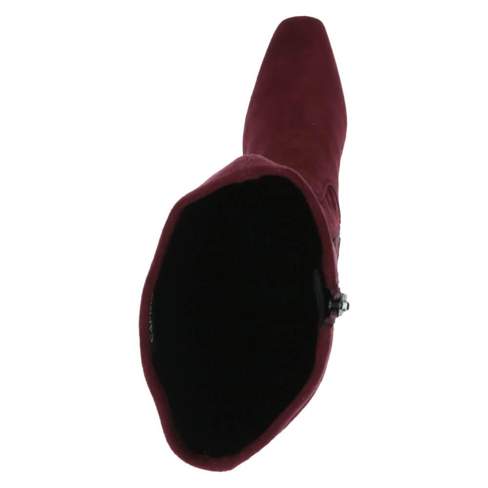 Caprice 9-25547 High Heel Knee High Bordeaux Stretch