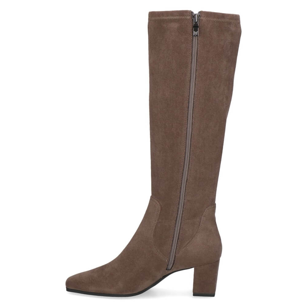 Caprice 9-25547 High Heel Knee High Caffee Stretch