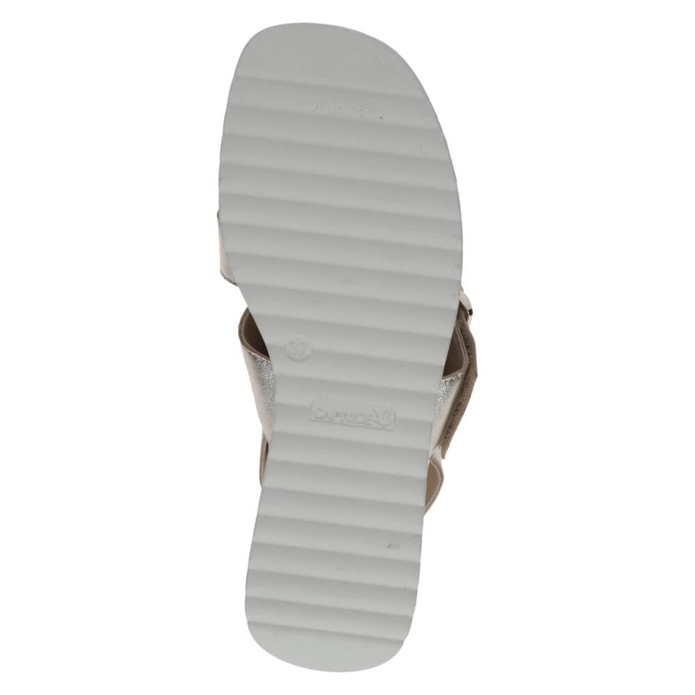 Caprice 9-28300 Platform Leather Sandal Gold