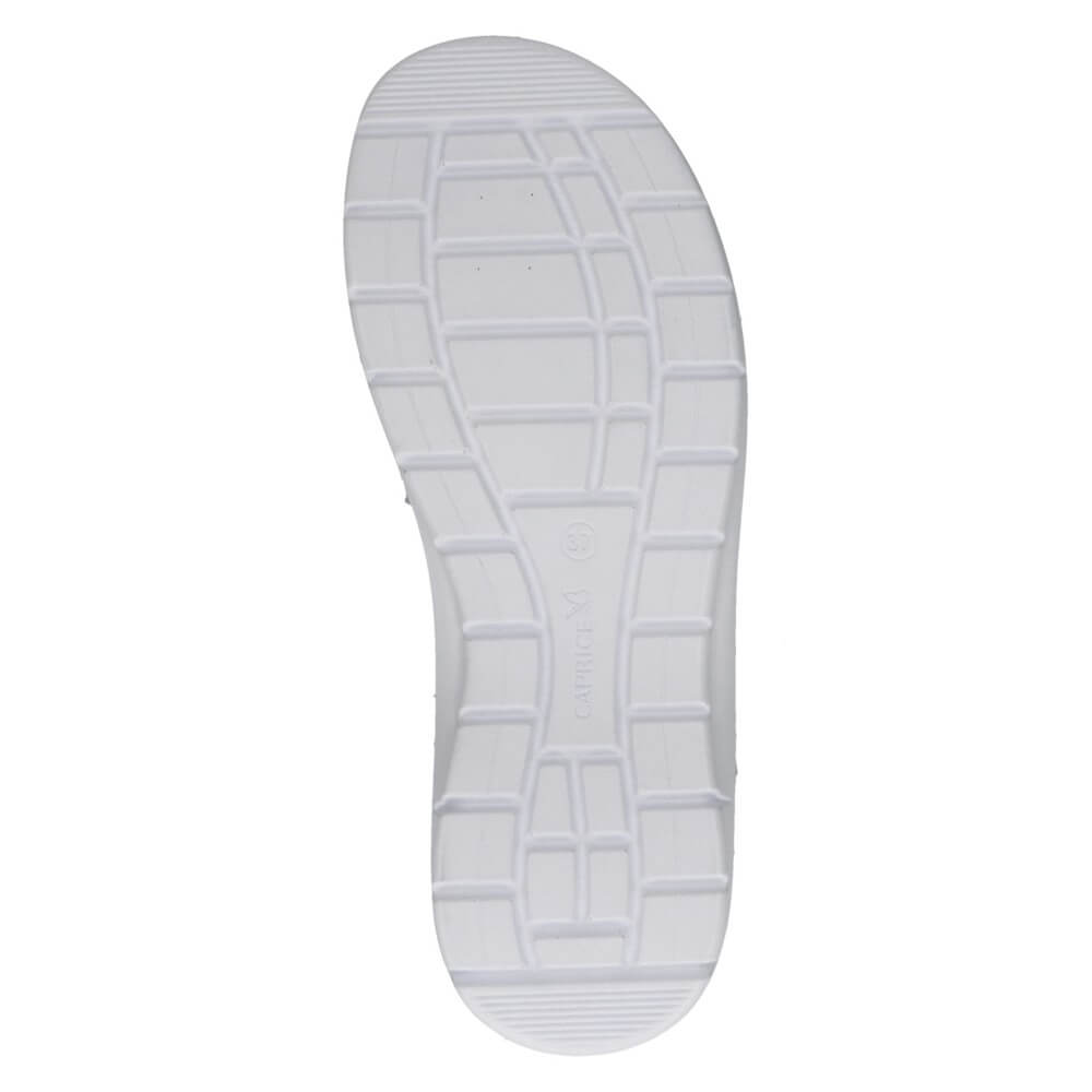 Caprice 9-28716 White Silver Leather Sandal