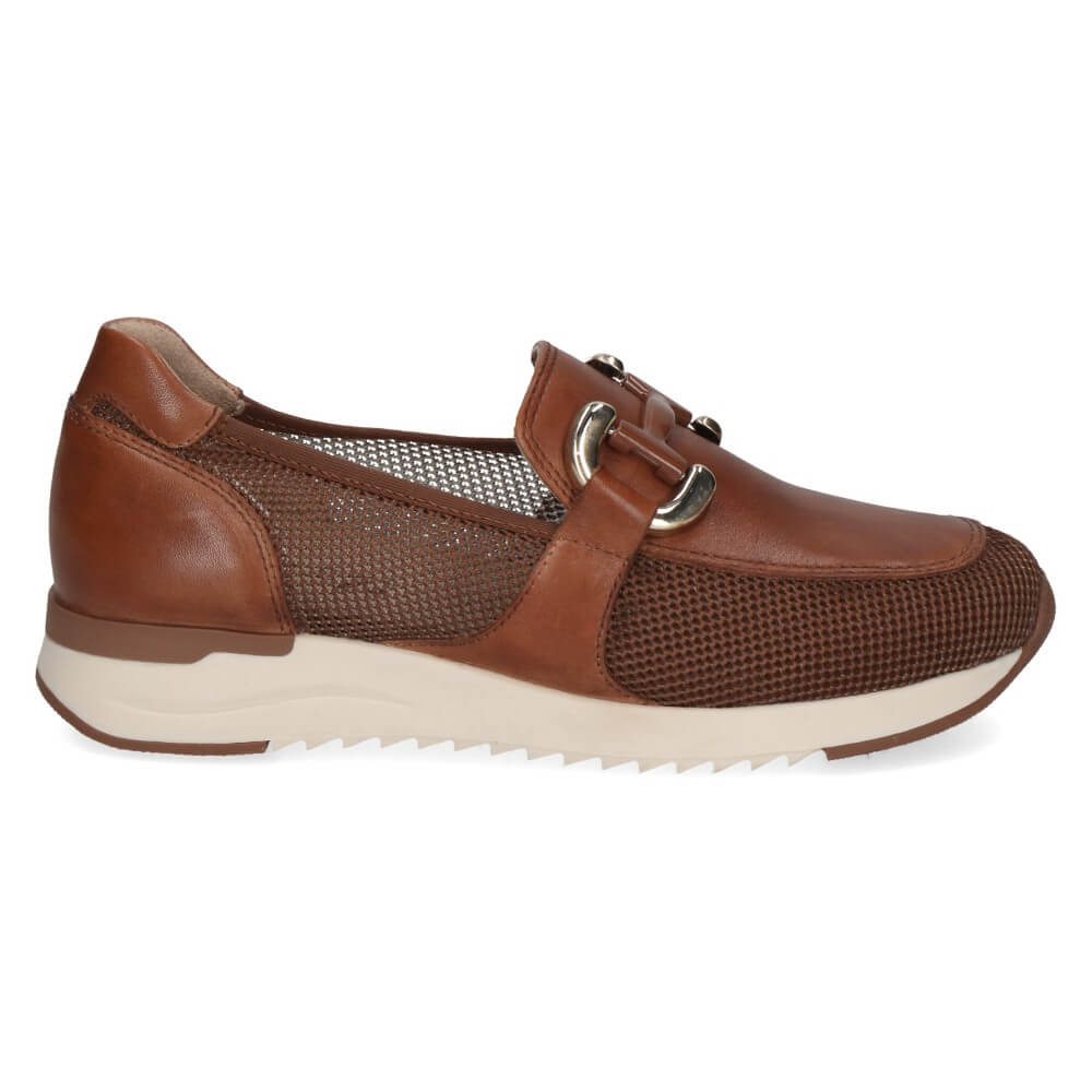 Caprice 9-24536 Leather Mix Loafer Cognac