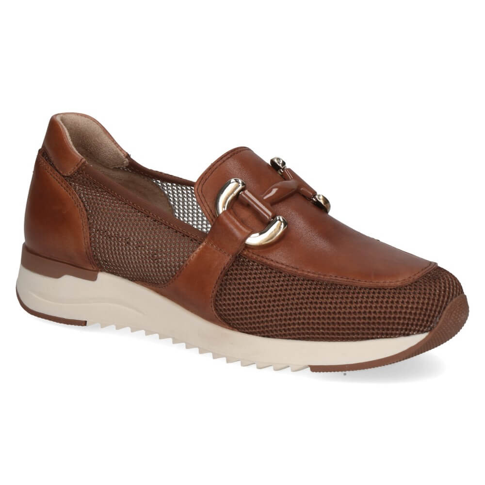 Caprice 9-24536 Leather Mix Loafer Cognac