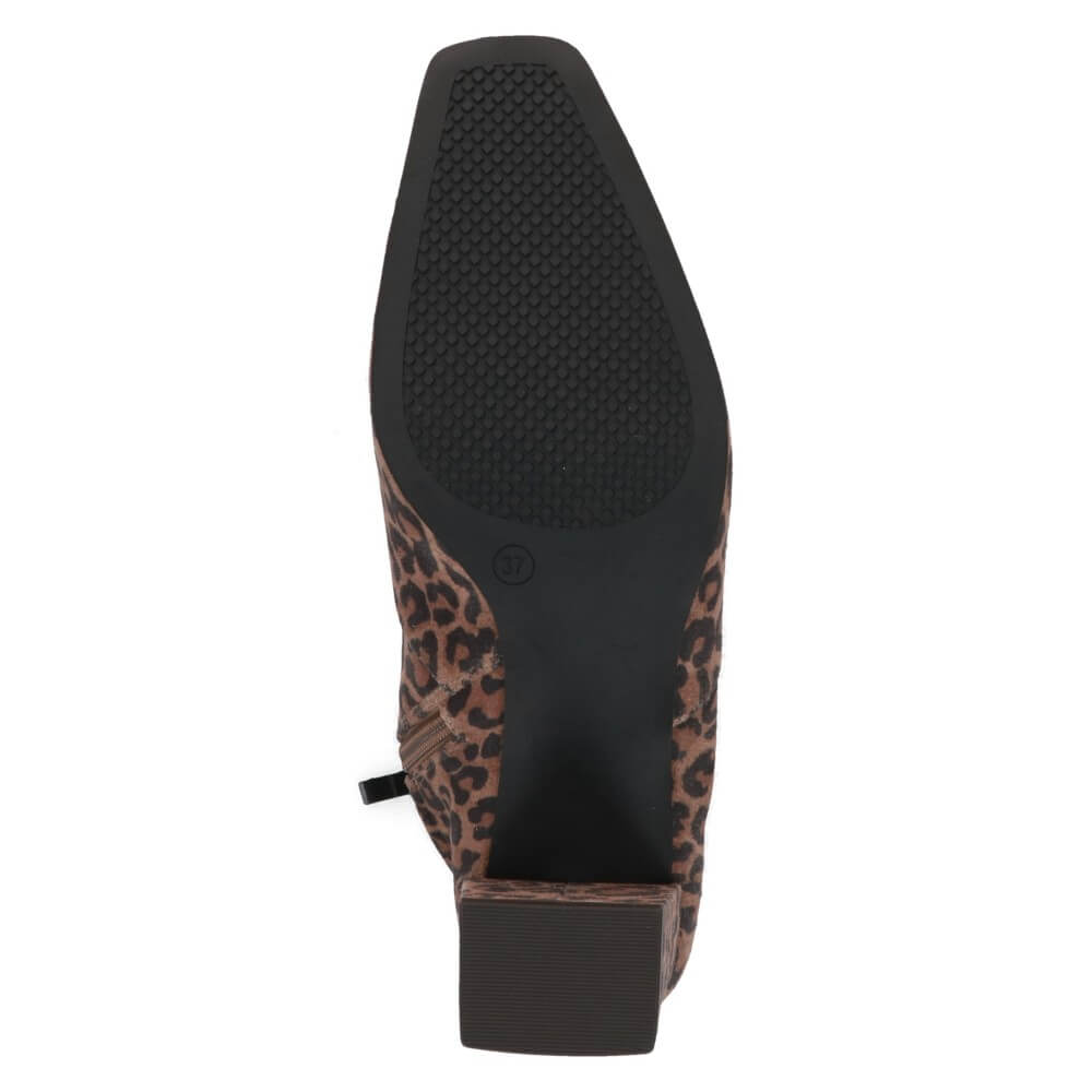 Caprice Block heel ankle boot 9-25354 Vegan LEOPARD