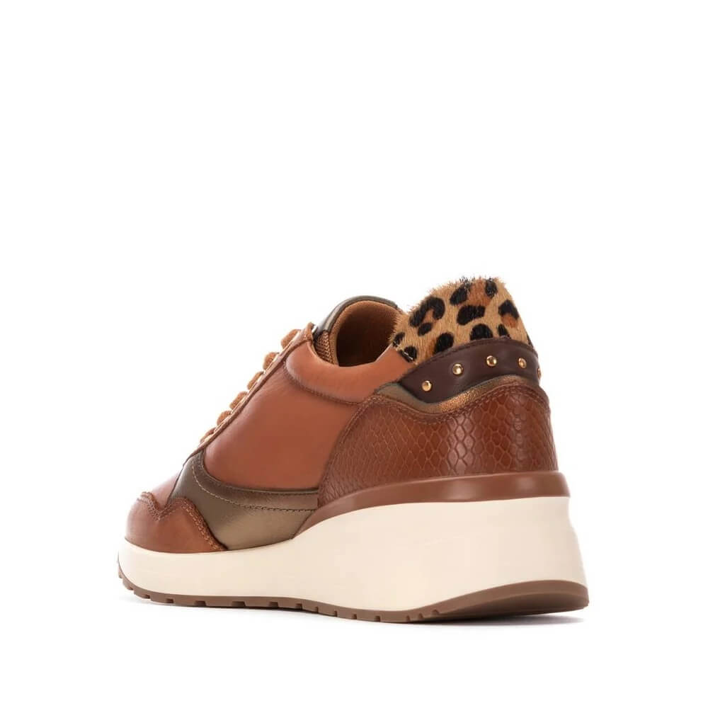 Carmela 162442 Camel Leather Trainers