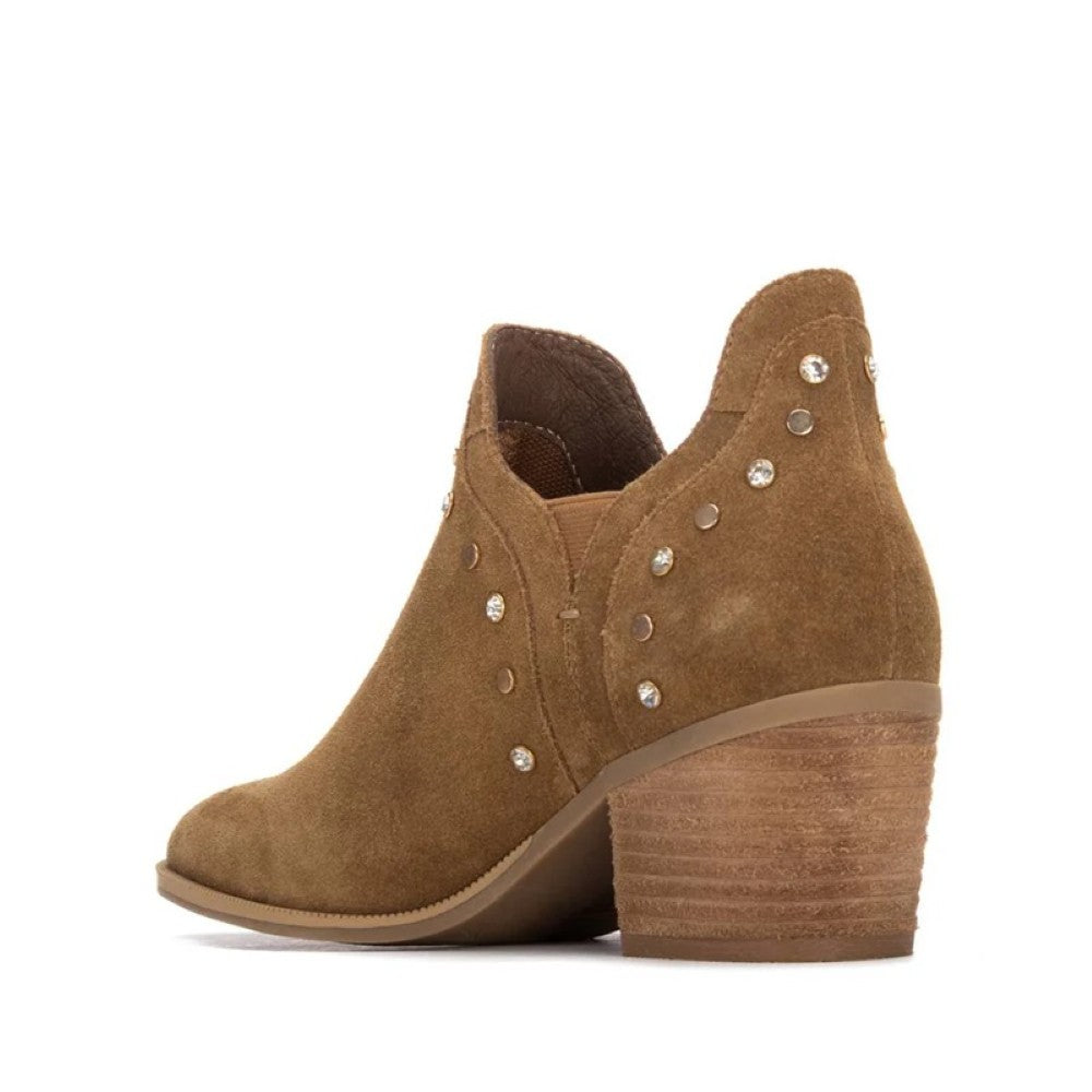 Carmela Camel Suede summer ankle boot