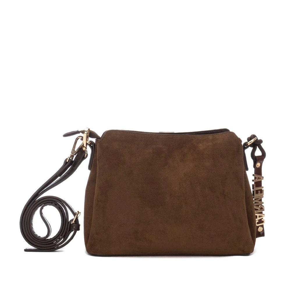 Carmela 186250 Taupe Leopard Print Crossbody Bag