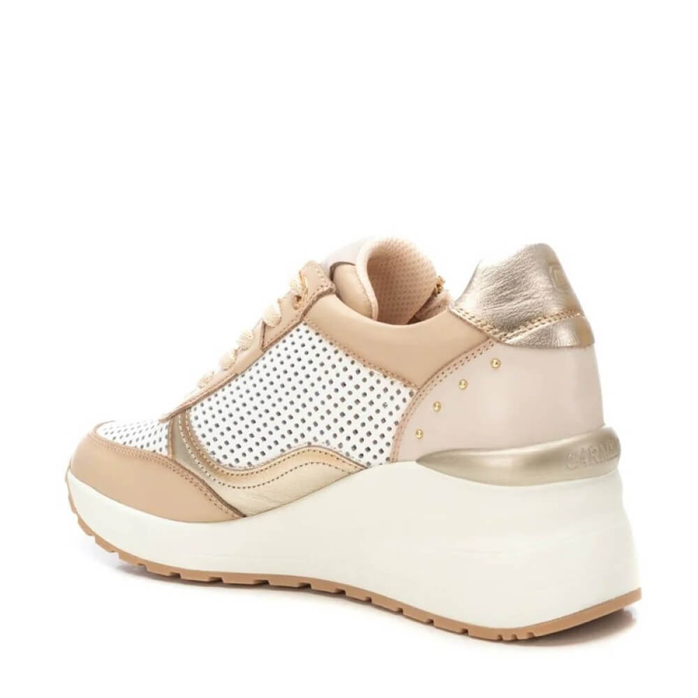 Carmela Wedge Trainers 162266-BEIGE