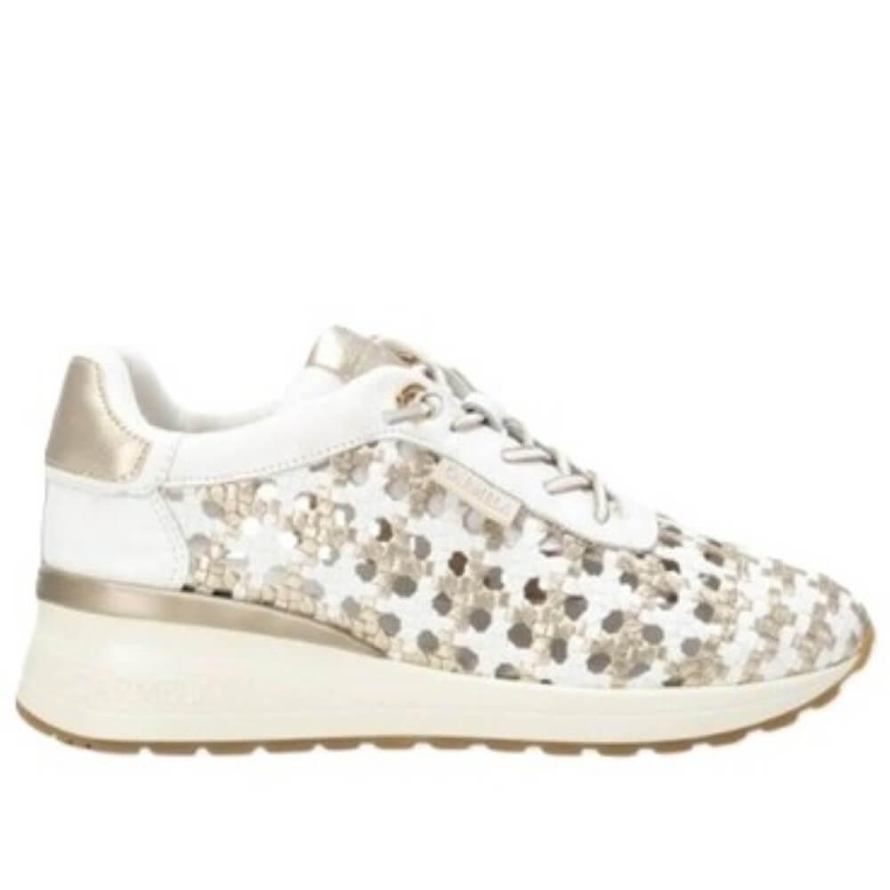 Carmela Woven Leather Trainer 162287