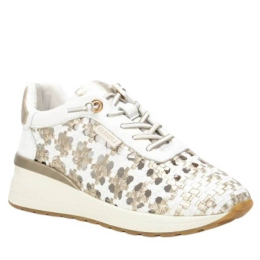 Carmela Woven Leather Trainer 162287