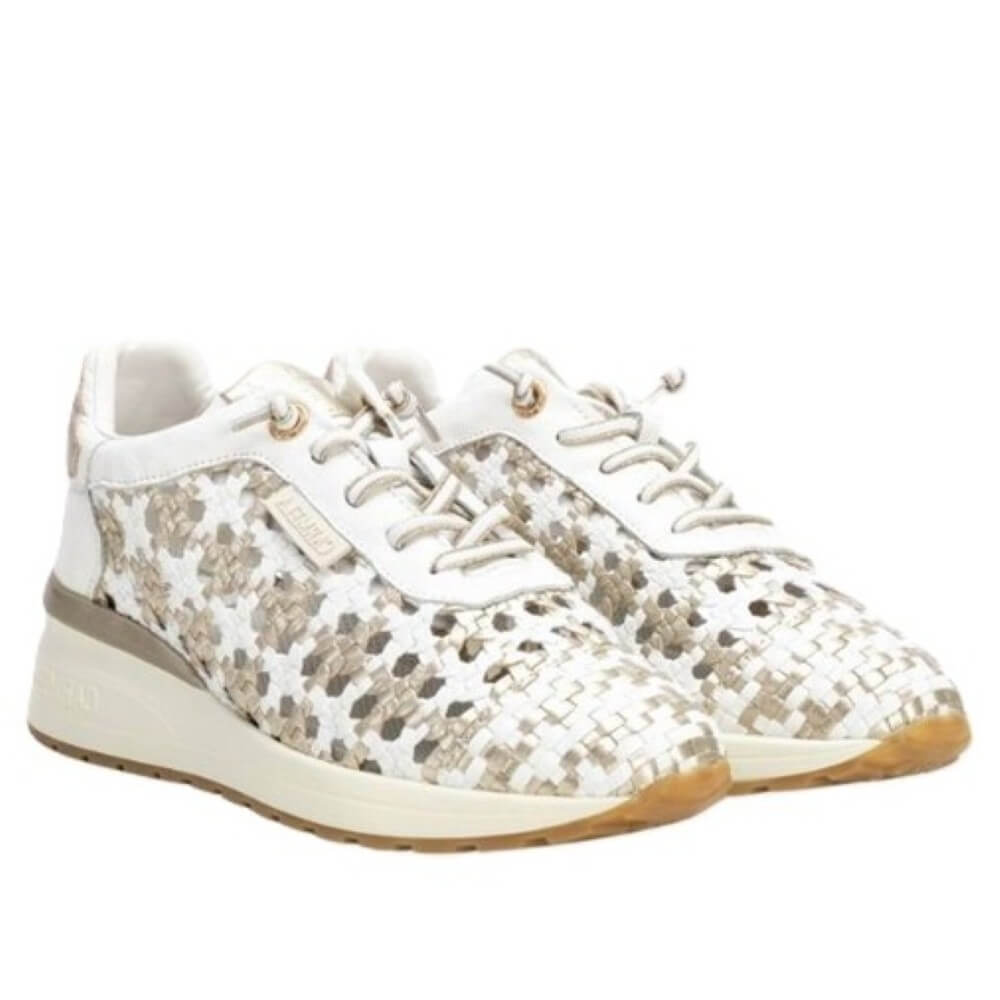 Carmela Woven Leather Trainer 162287