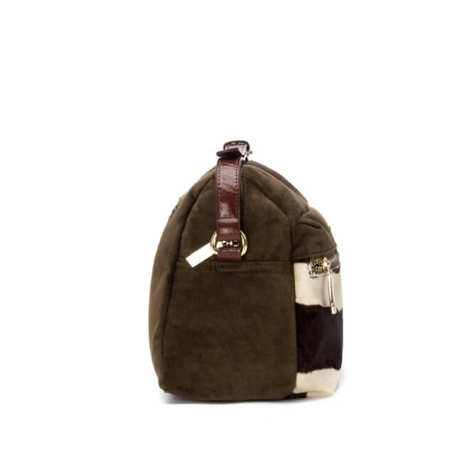 Carmela Shoulder Bag 186186 Khaki Animal Print