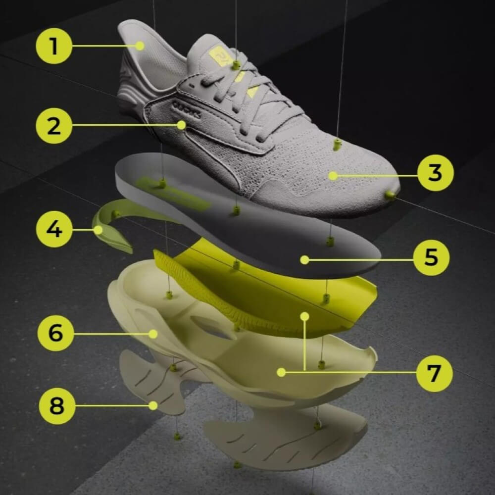 Clarks Pace Ultimate Walking Shoe Lime Combination