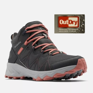 Columbia Women's Peakfreak™ II Mid Outdry™ Walking Boot Dark Grey, Dark Coral