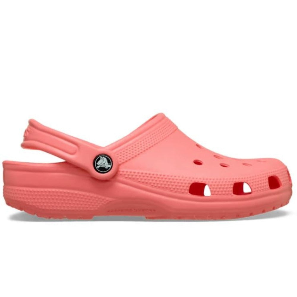 Crocs Classic guava pink on a white background