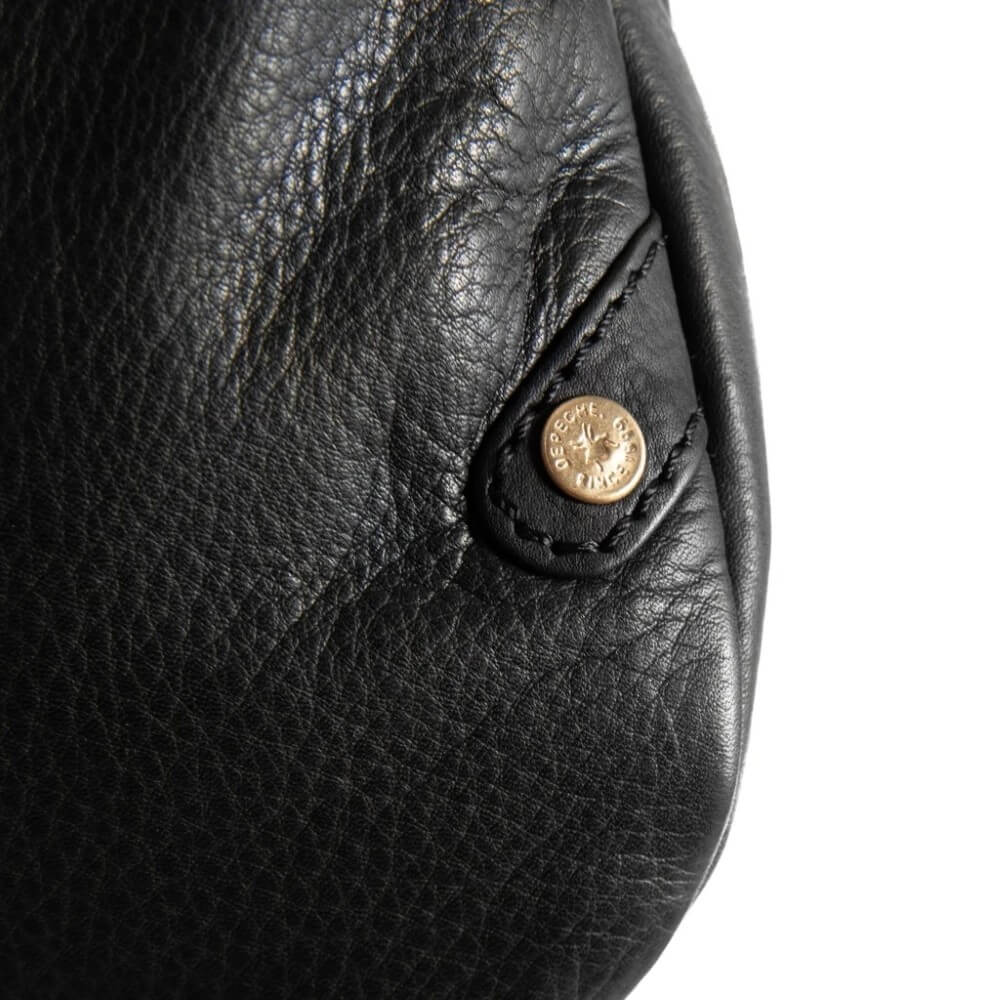 DEPECHE 15234 Chic Black Leather Bumbag