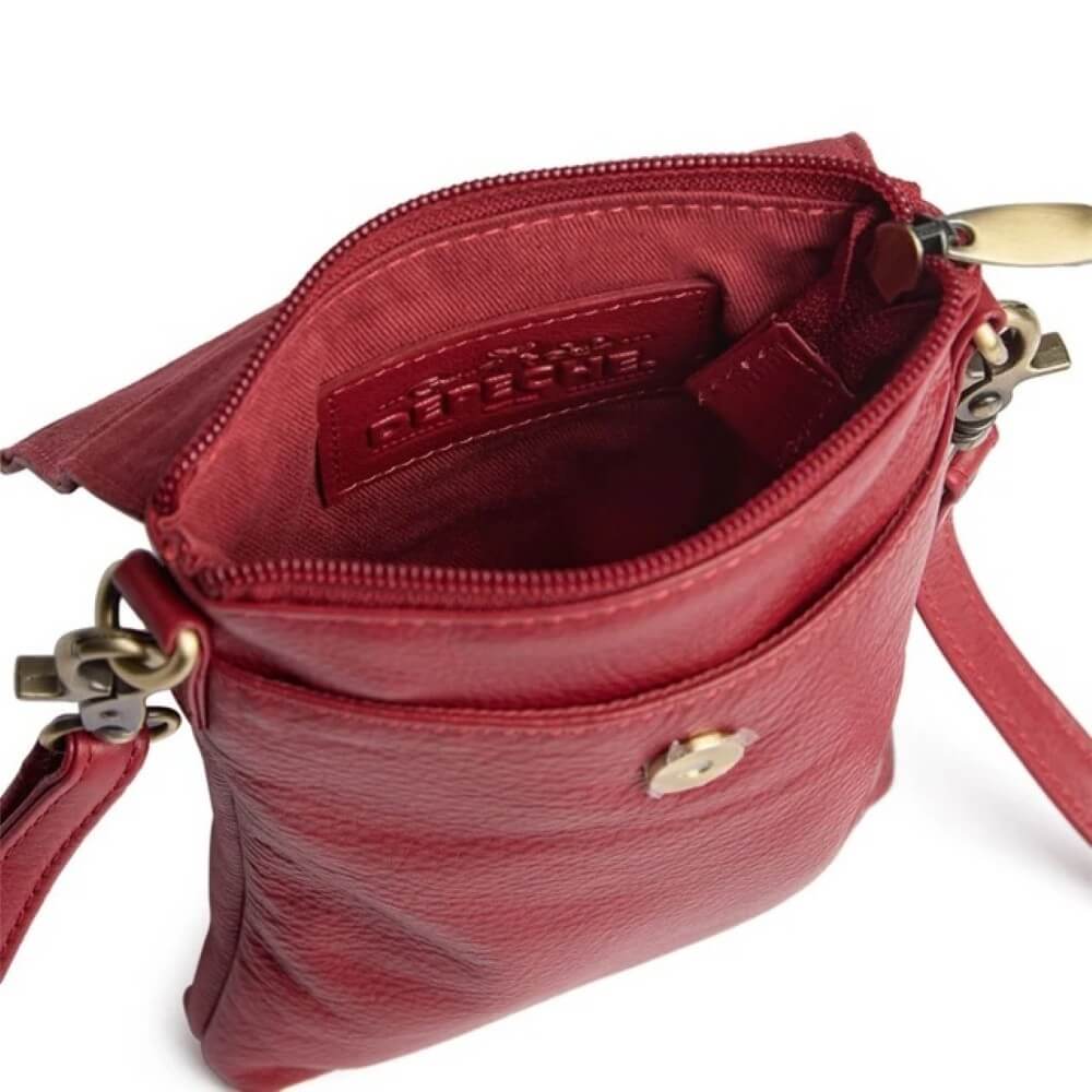 Depeche 16044 Red Leather Mobile Bag