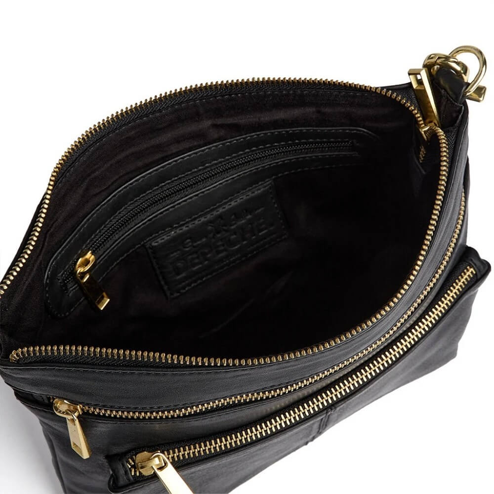 Depeche 16836 Timeless Black Leather Cross Body
