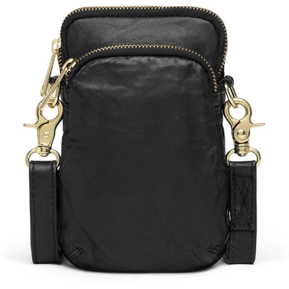 Depeche Leather Mobile Bag 14262-BLACK GOLD