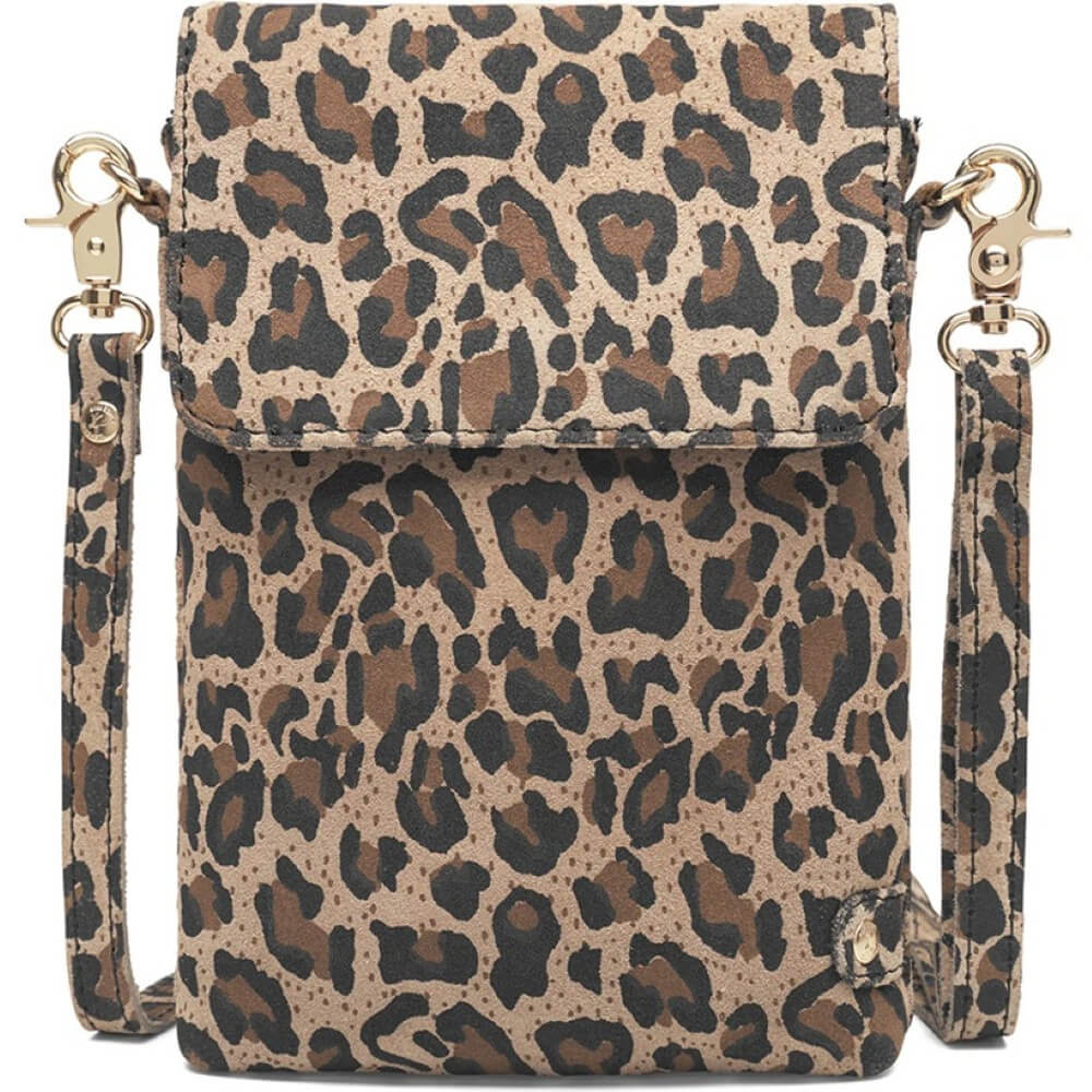 Depeche Leopard Print Mobile Crossbody 