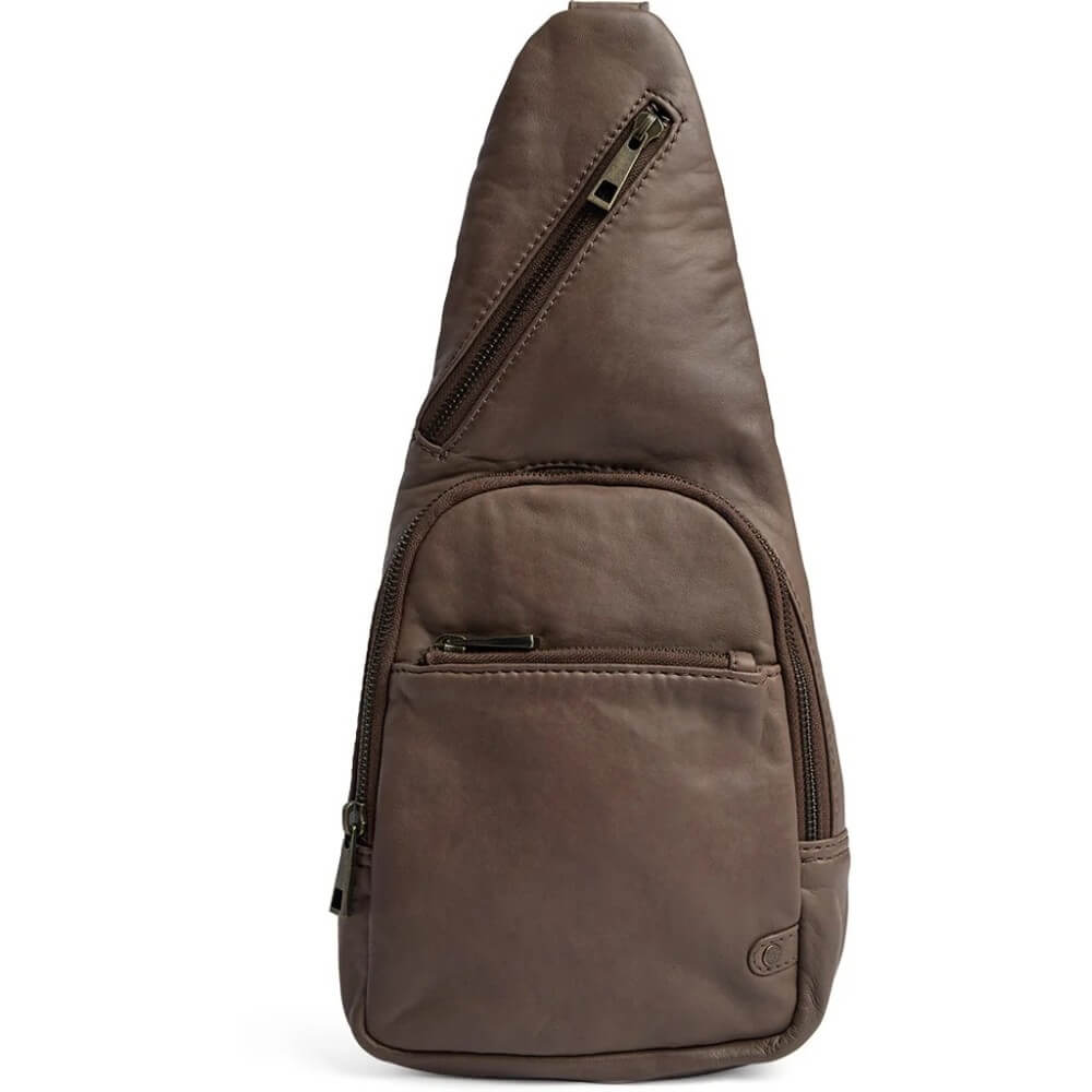 Depeche Powerfield Bumbag 11304 Dark Taupe Leather