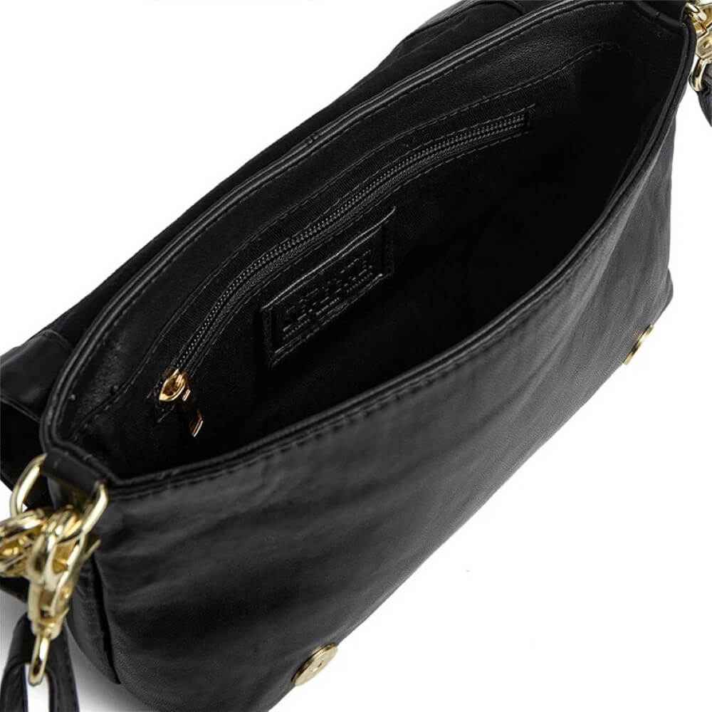 Depeche Powerfield Crossbody 17056 Black Leather
