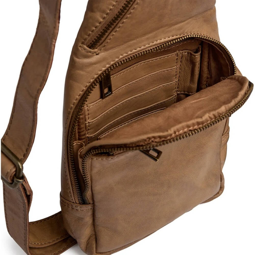 Depeche Powerfield Bumbag 11304 Camel Leather