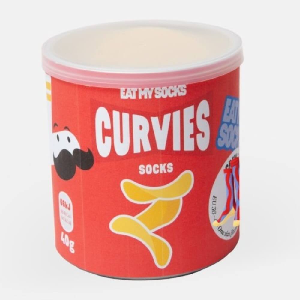 Tin of curvies socks