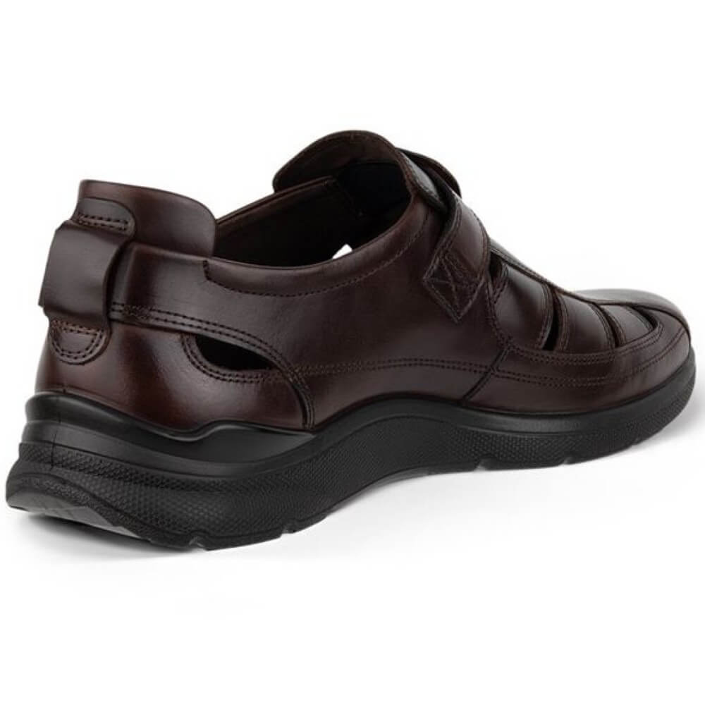 Ecco Irving 511764 Fisherman Sandal  Potting Soil Brown Leather
