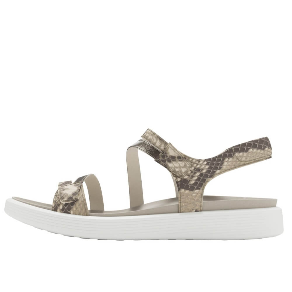 Ecco Soft Sandal 238803 Snake Print Leather