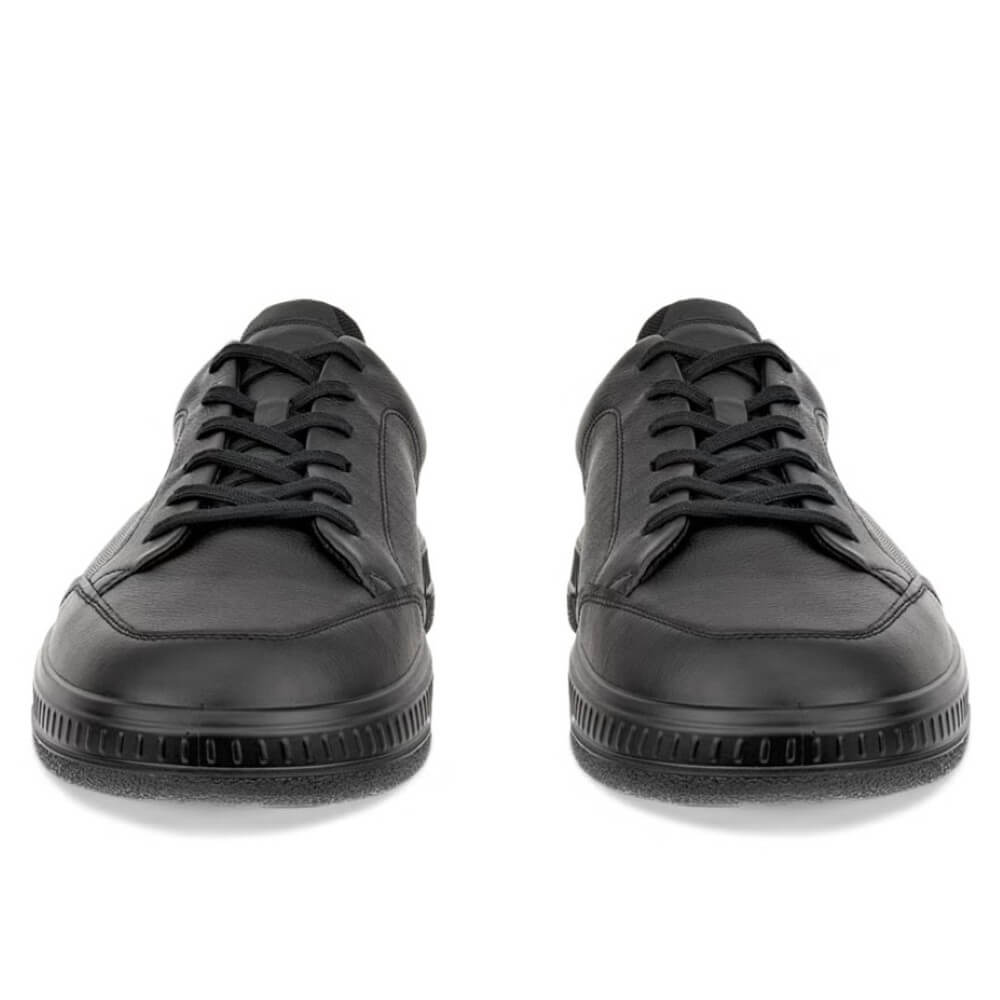 Ecco Black leather sneaker on a white background Ecco Move 551604 Leather Lace-up Black