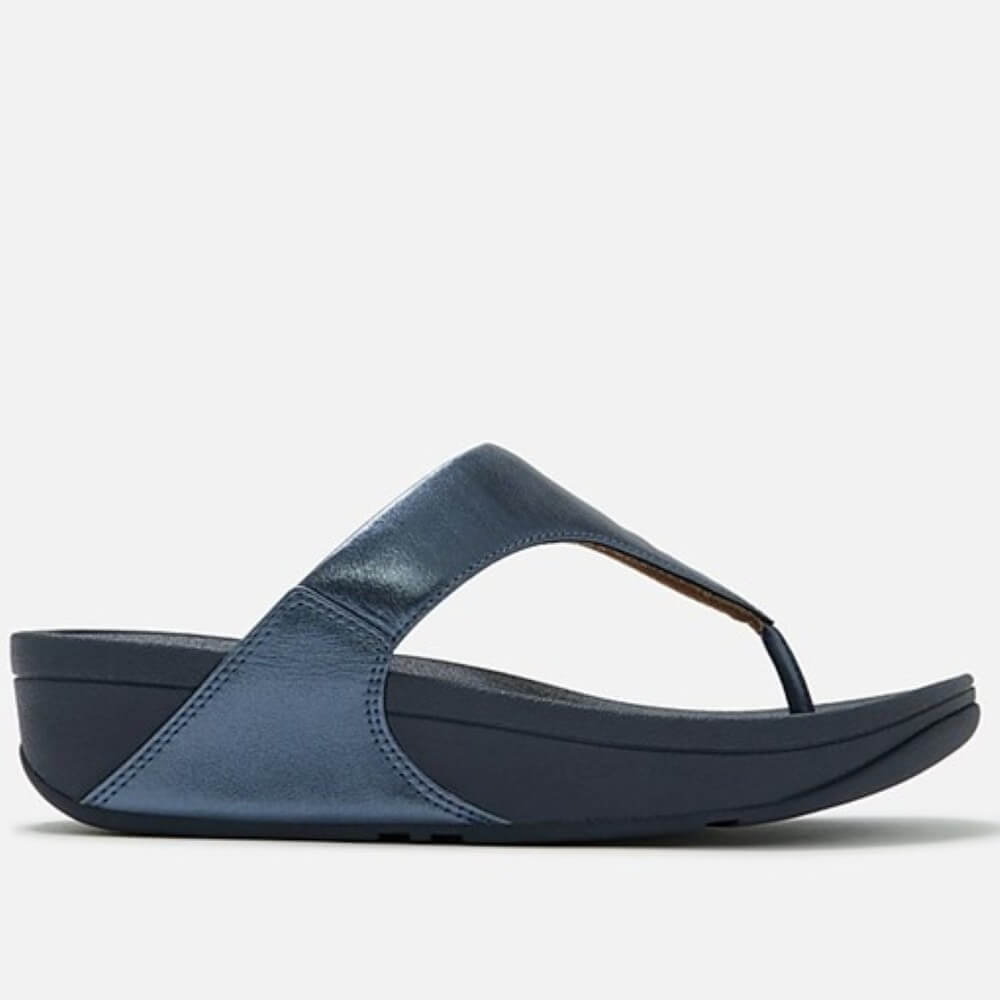 Fitflop Navy blue sandal on a white background