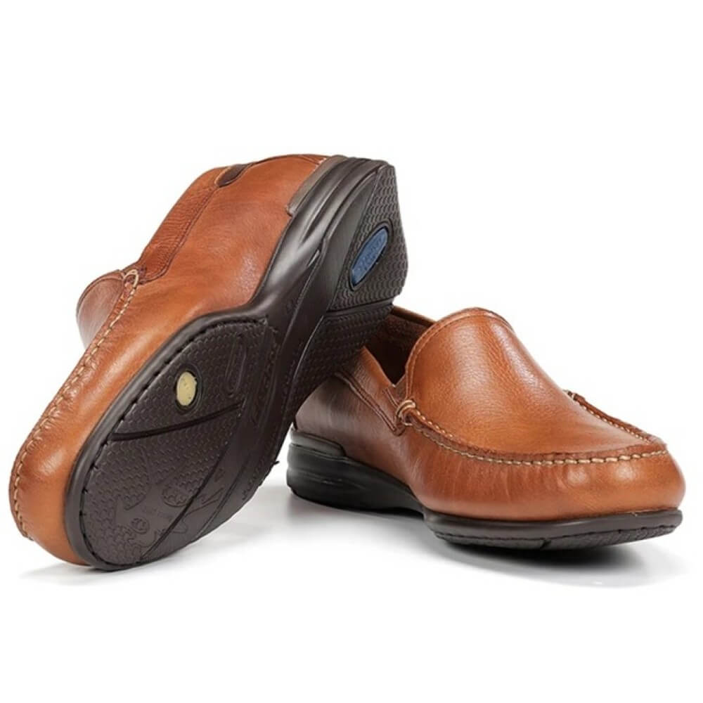 Fluchos Orion 8682 Leather Slip-on Loafer Tan