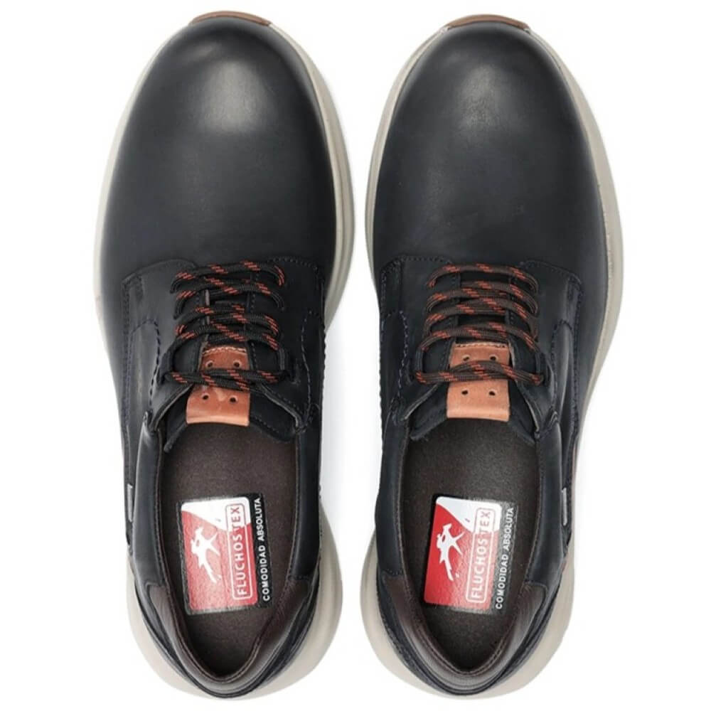 Fluchos Triton TEX F2067 Waterproof Leather Laced Shoe Navy