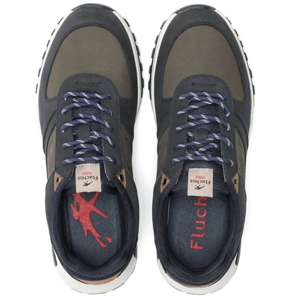 Fluchos Arion F2013 Leather Trainer Navy