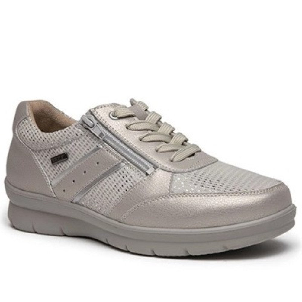 G Comfort Beige sneaker with a white background