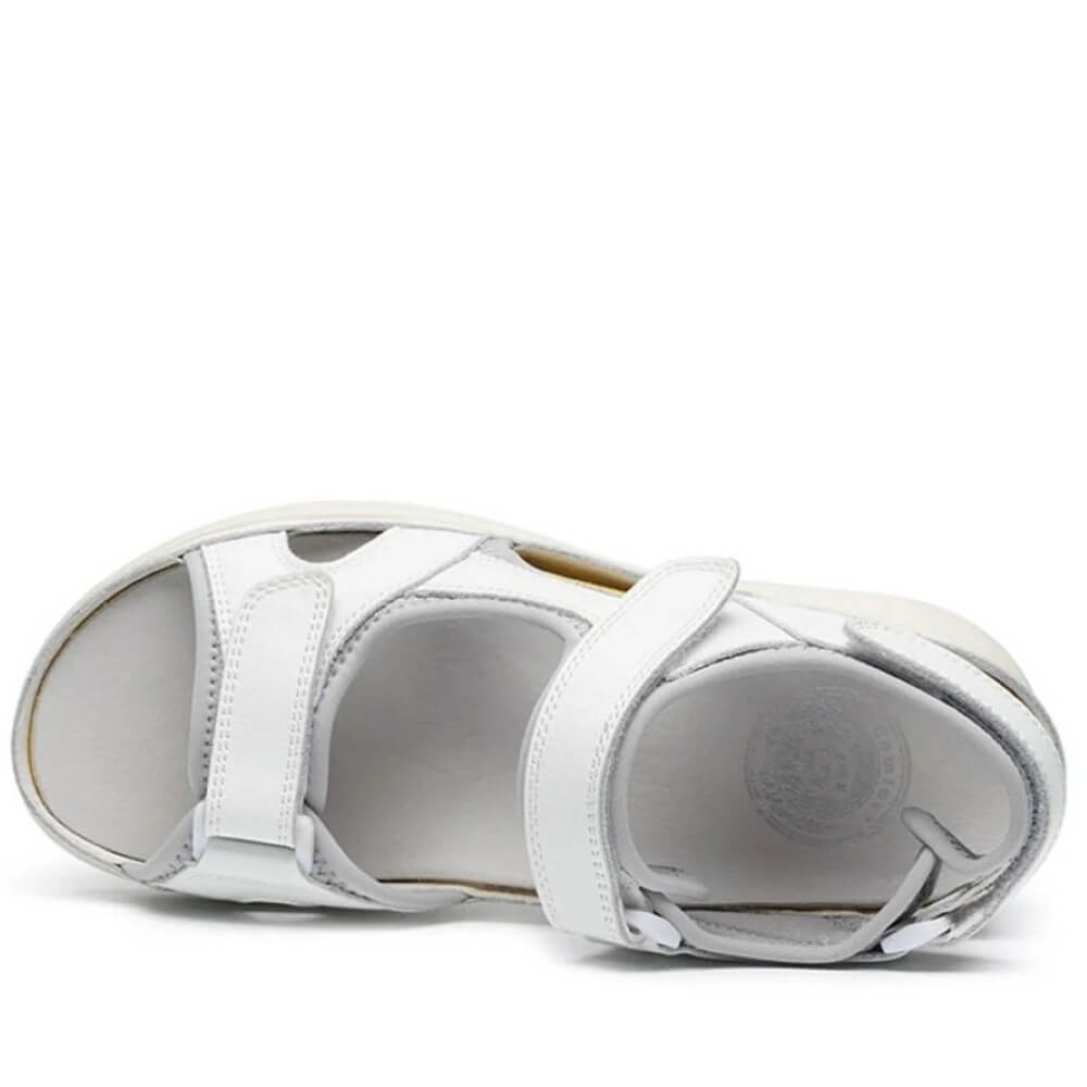White sandal on a white background