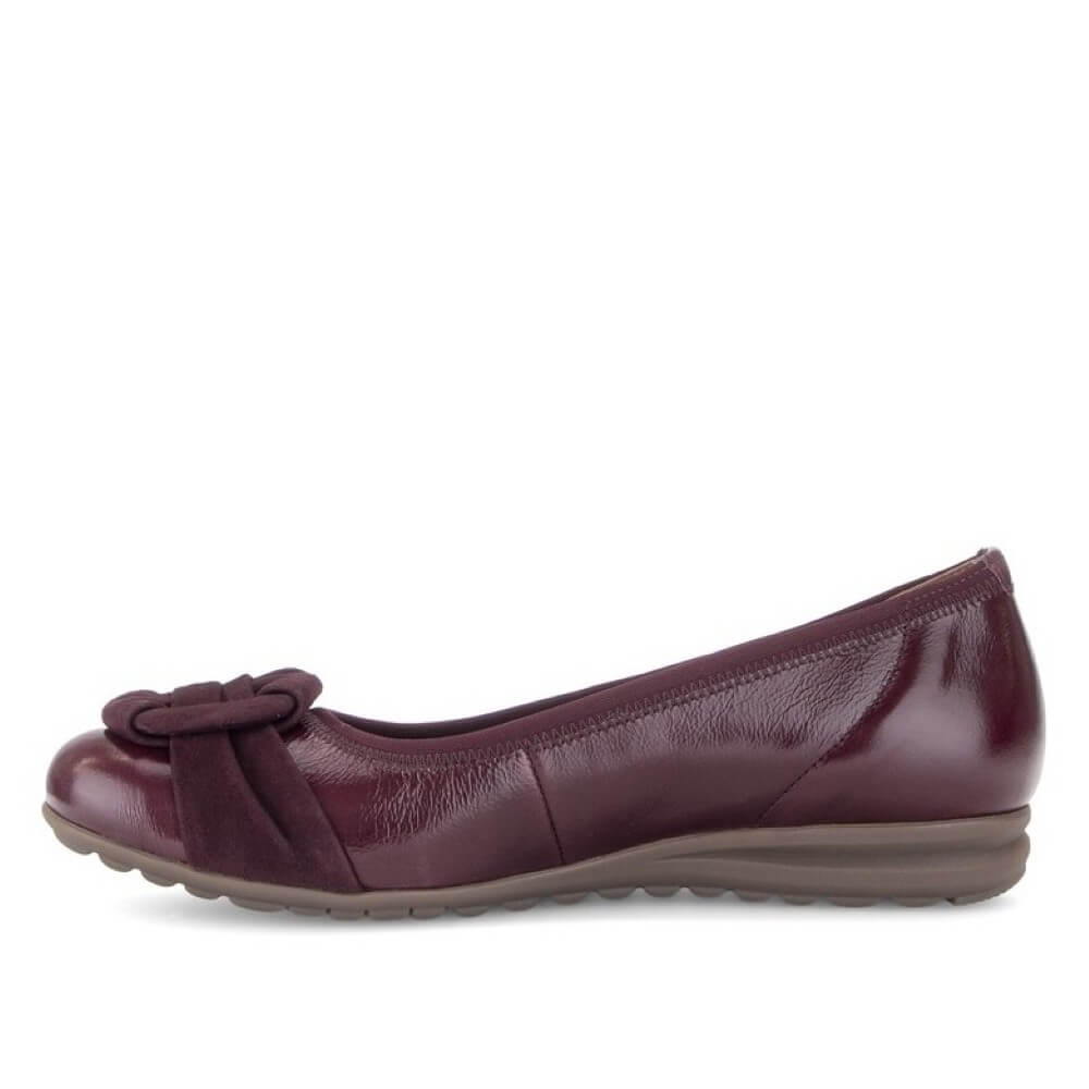 Gabor 3012.01 Forest Ballerina Pump Mulberry Patent Leather