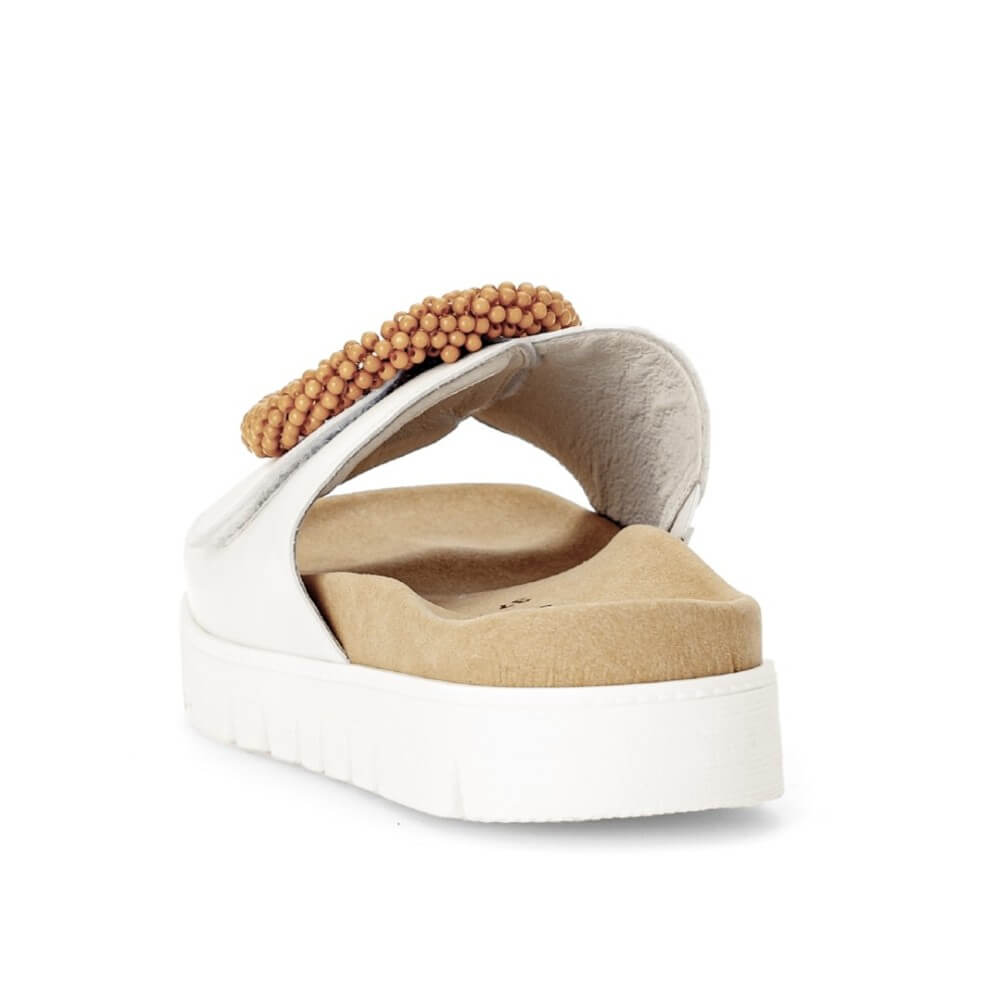 Gabor 83.745 Everly Mule Leather Sandal White