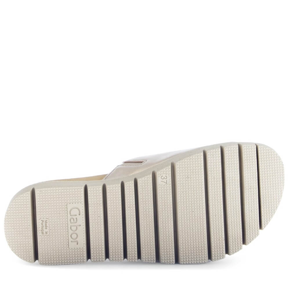 Gabor 83.745 Everly Mule Leather Sandal Gold