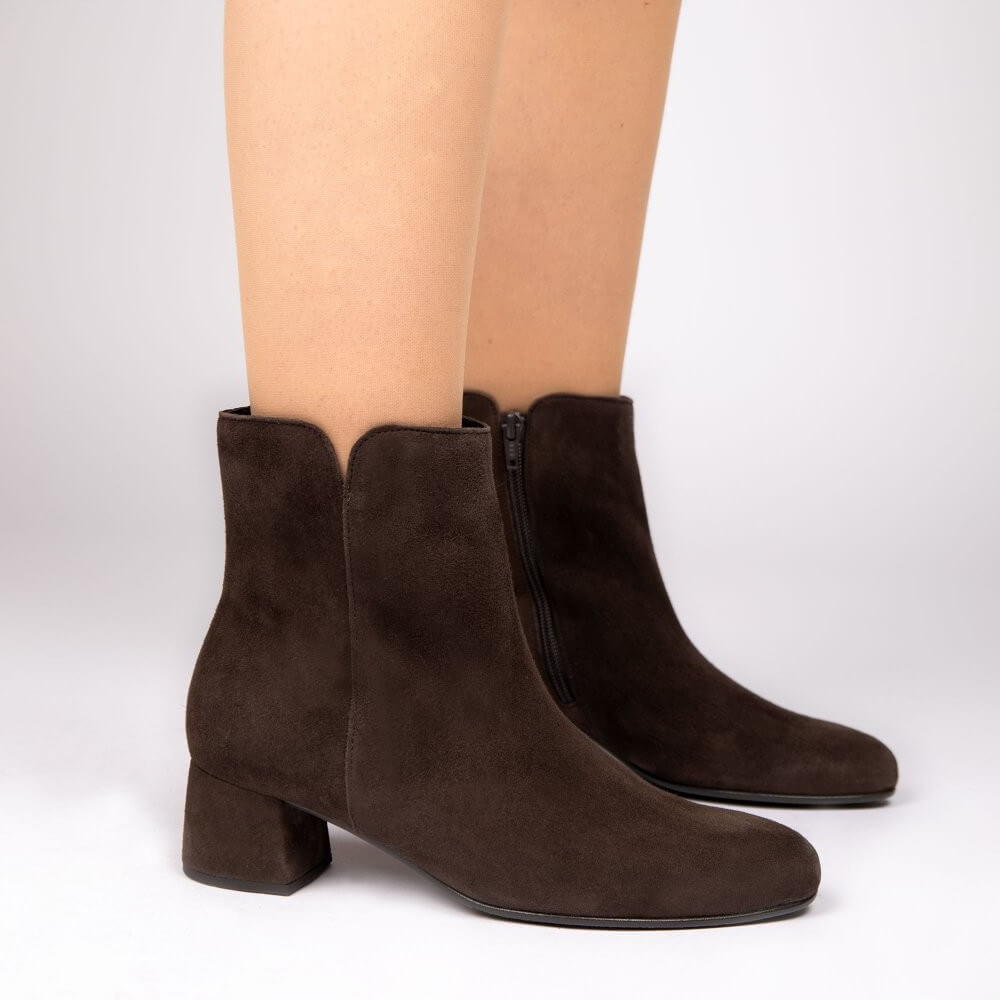 Gabor Abbey 8036.01 Mocca Brown Suede Ankle Boots
