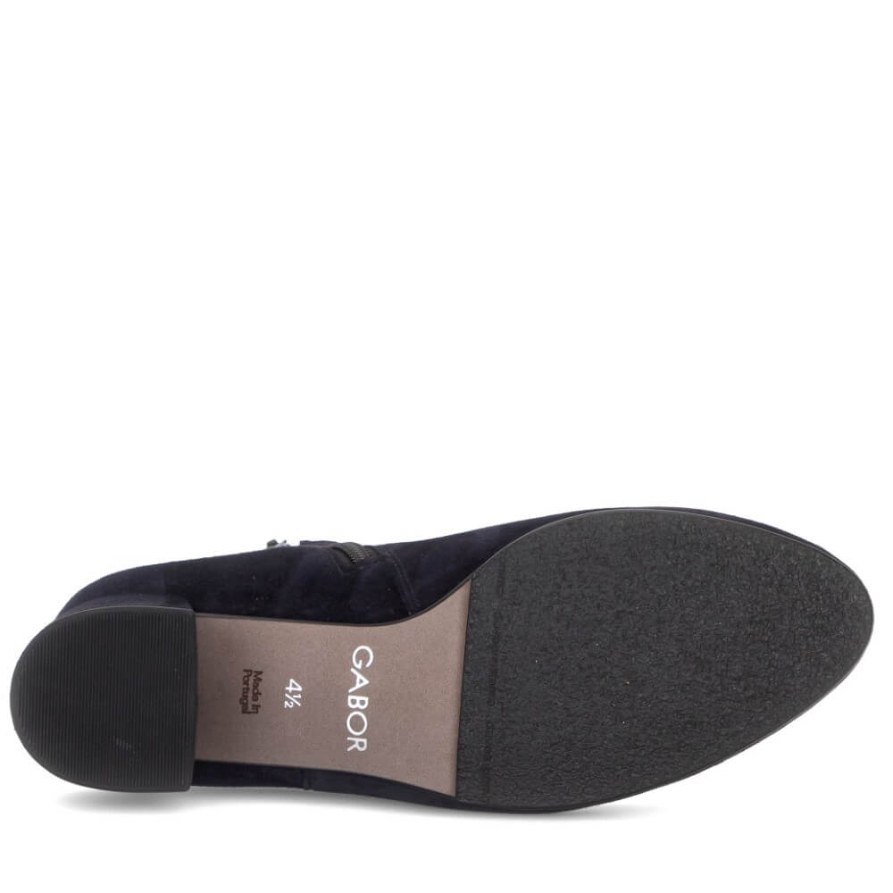 Gabor Abbey 8036.01 Navy Suede Ankle Boots