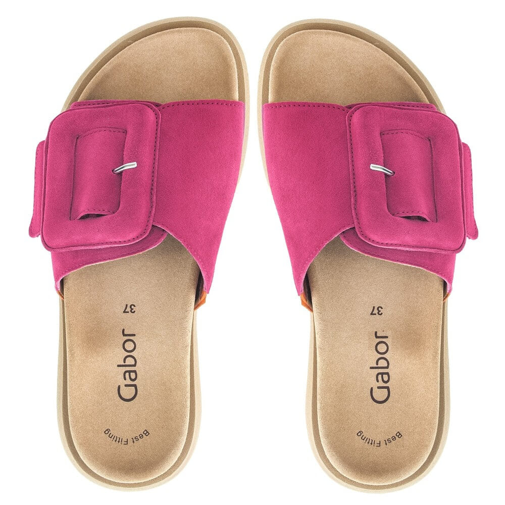 Gabor Adios Slider Suede Leather 63.751-PINK