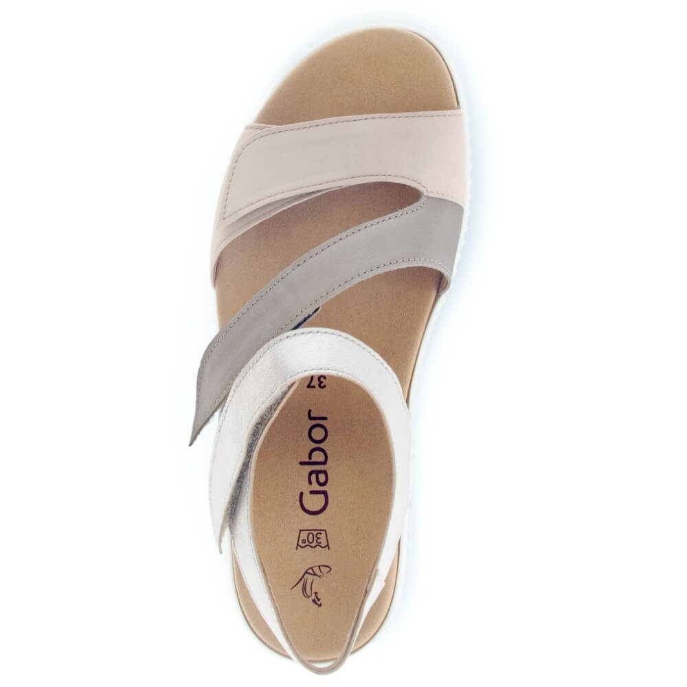 Gabor Ball Leather Sandal 63.600 -METALLIC