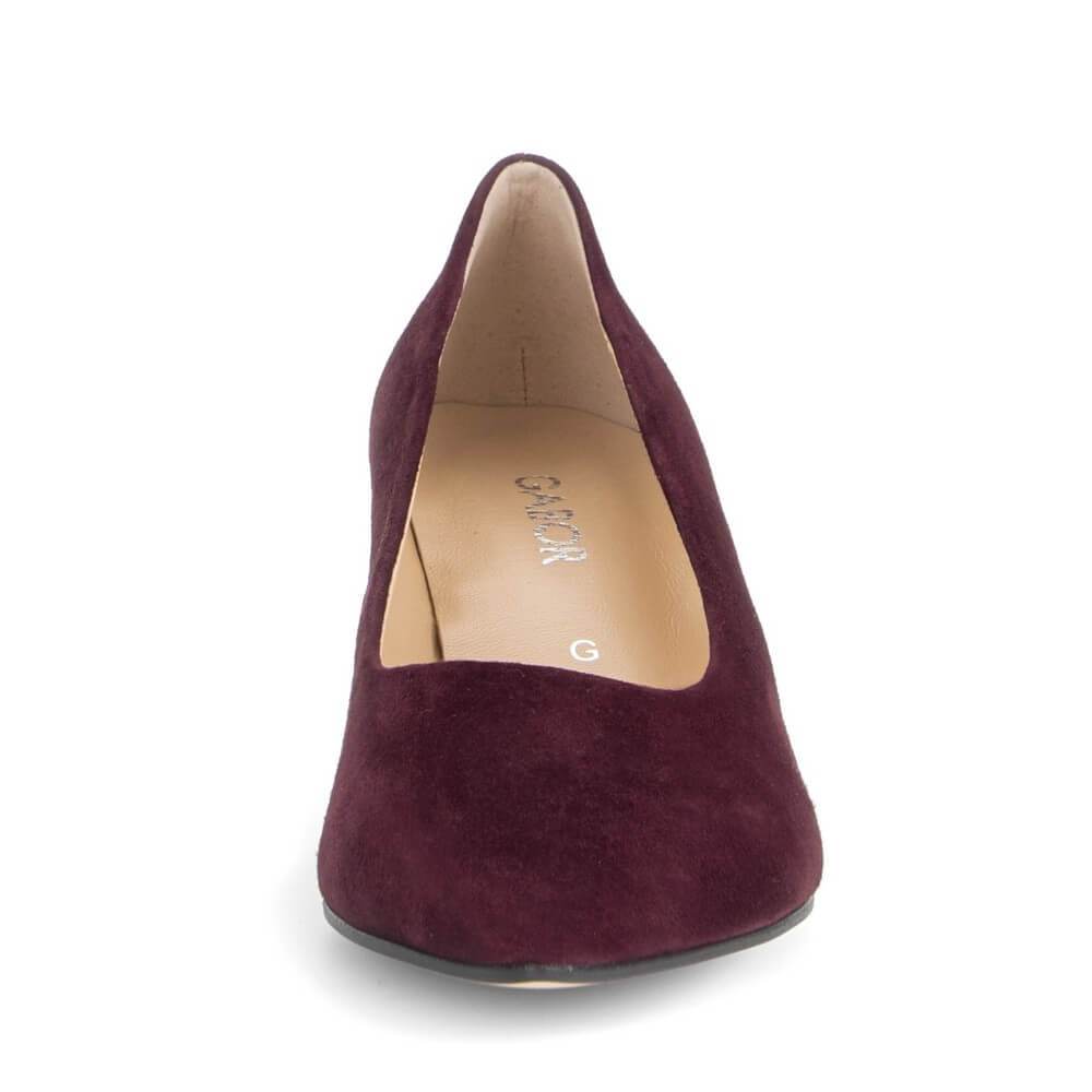 Gabor Daze 3014.01 Mulberry Suede Court Shoe