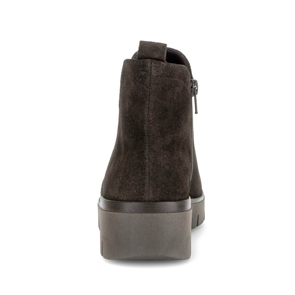 Gabor Dublin 8015.01 Mocca Brown Suede H-Fit Ankle Boot