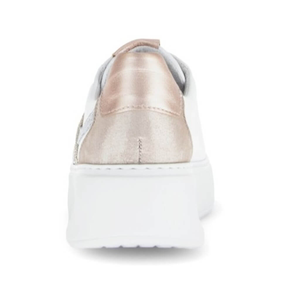 Gabor Envy Platform Sneakers 66.486-WHITE GOLD