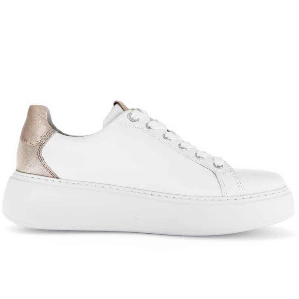 Gabor Envy Platform Sneakers 66.486-WHITE GOLD