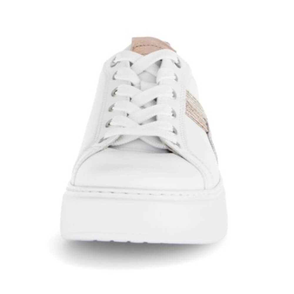 Gabor Envy Platform Sneakers 66.486-WHITE GOLD