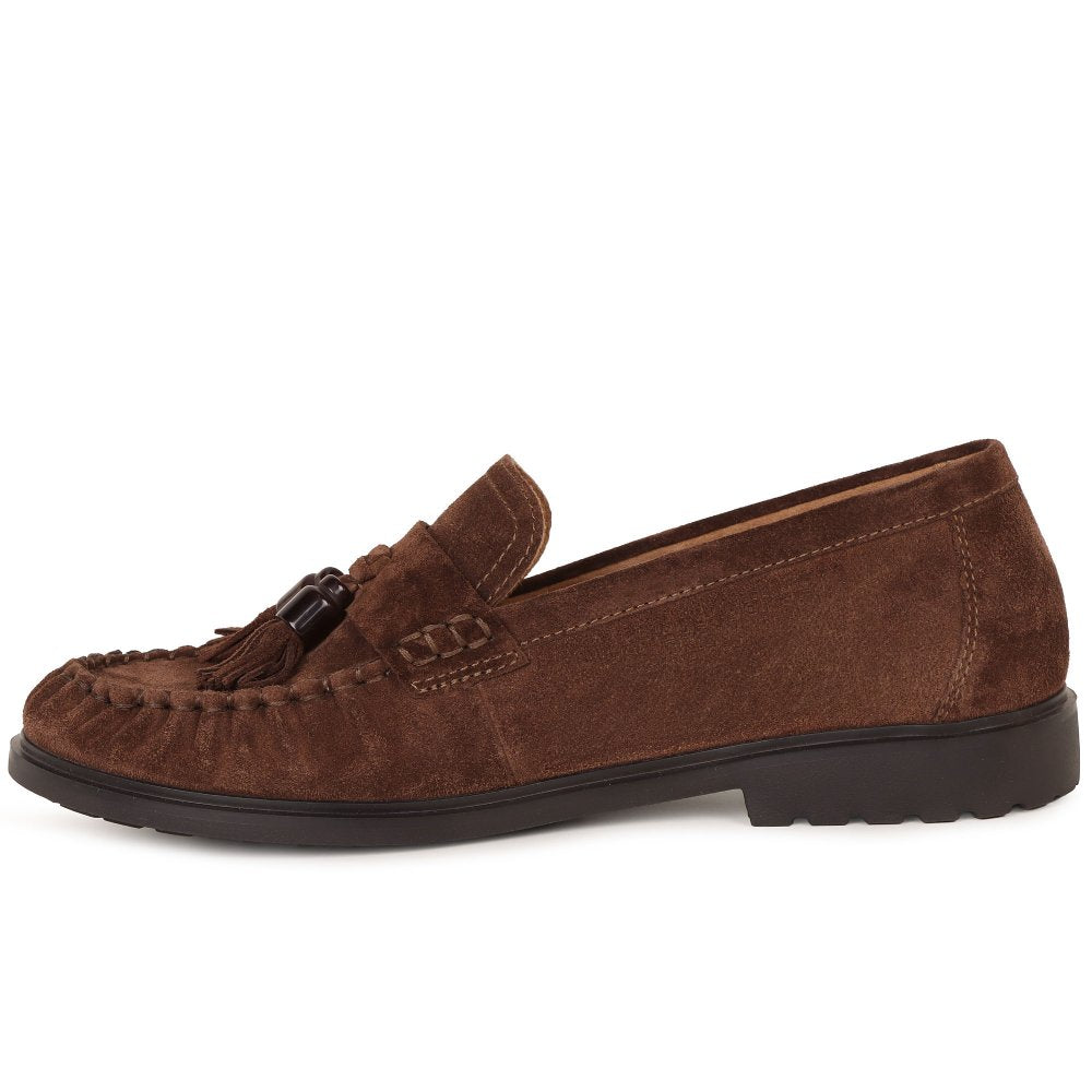 Gabor Hamble 4009.02 Cacao Brown Suede Loafer
