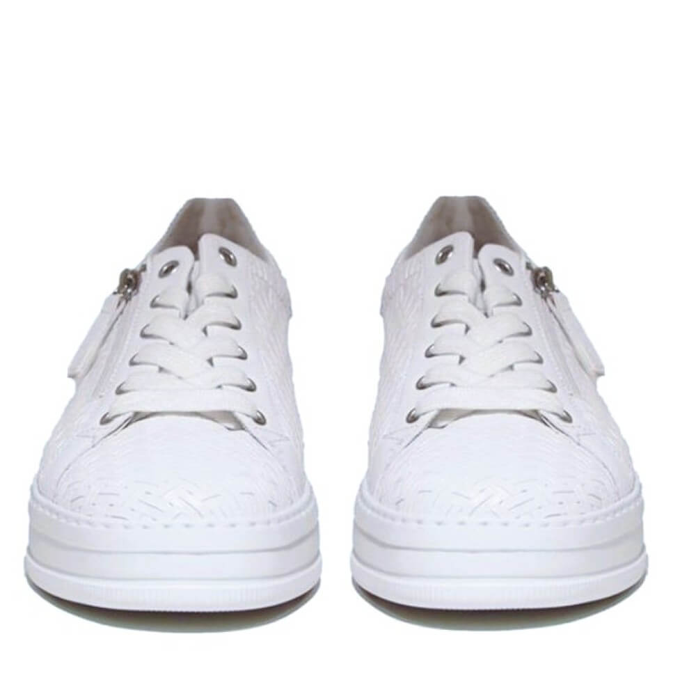 Gabor Kara Leather Trainers 66.396-WHITE